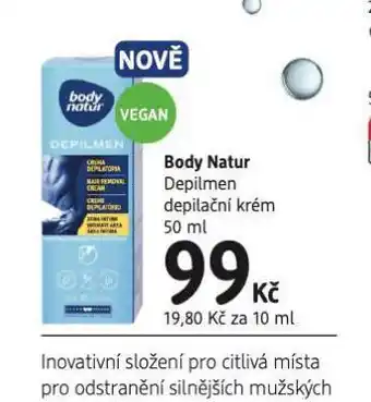 dm drogerie Body natur depilmen depilační krém nabídka