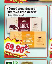 Norma Kávová zrna dezert nabídka