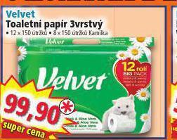 Norma Velvet toaletní papír nabídka