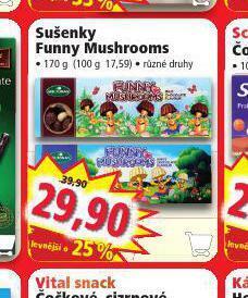 Norma Sušenky funny mushrooms nabídka