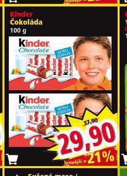 Norma Kinder čokoláda nabídka