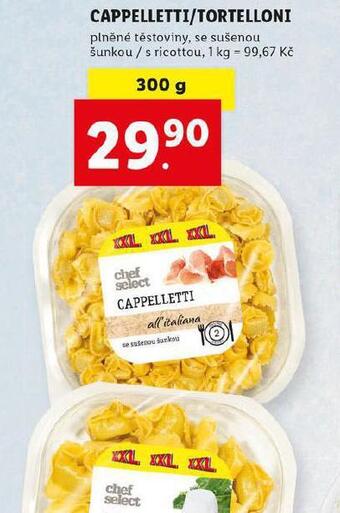 Lidl Cappelletti / tortelloni nabídka