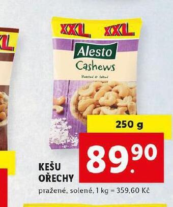 Lidl Kešu ořechy nabídka