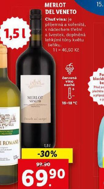 Lidl Merlot del veneto nabídka
