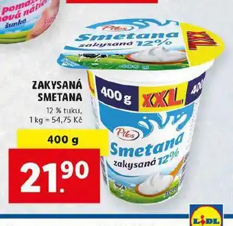 Lidl Smetana zakysaná nabídka