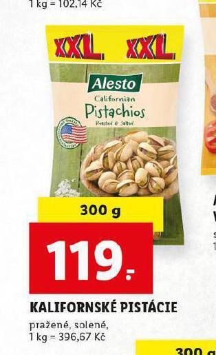 Lidl Kalifornské pistácie nabídka