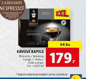 Lidl Kávové kapsle nabídka