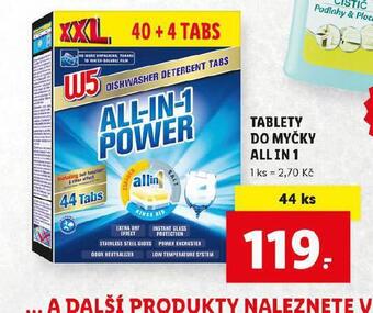 Lidl Tablety do myčky all in 1 nabídka