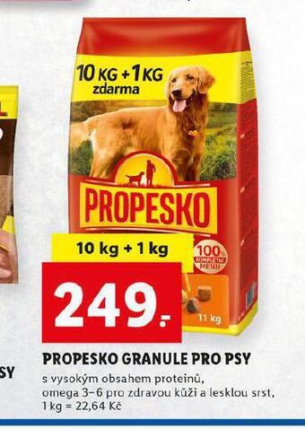 Lidl Propesko granule pro psy nabídka