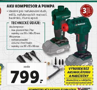 Lidl Aku kompresor a pumpa nabídka