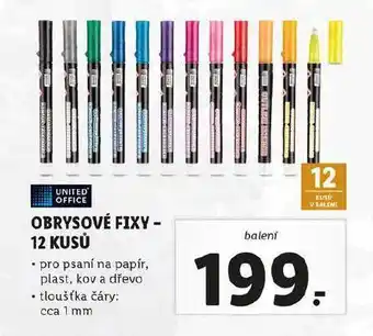 Lidl Obrysové fixy nabídka