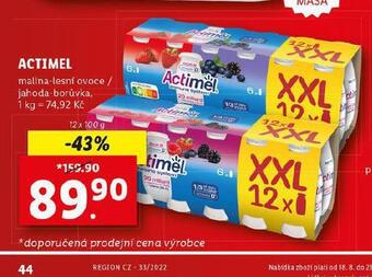 Lidl Actimel nabídka