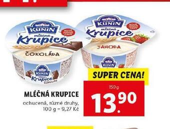 Lidl Mléčná krupice nabídka