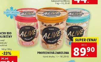 Lidl Proteinová zmrzlina nabídka