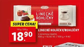 Lidl Linecké koláčky / rohlíčky nabídka