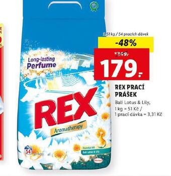 Lidl Rex prací prášek nabídka