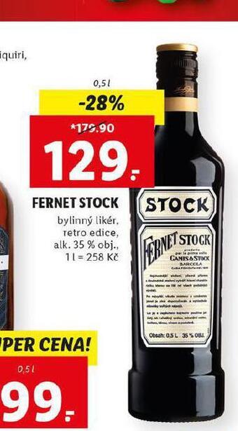 Lidl Fernet stock nabídka