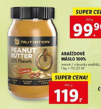 Lidl Arašídové máslo nabídka