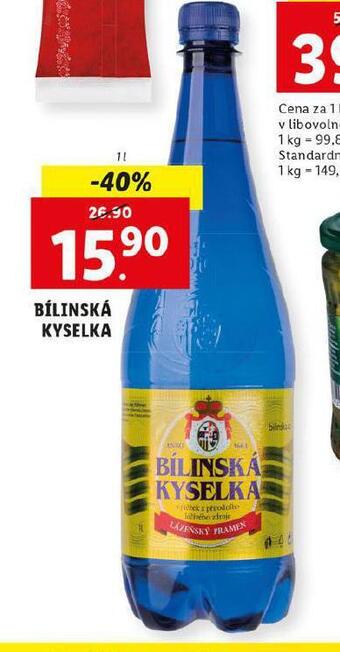 Lidl Bílinská kyselka nabídka