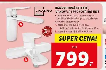 Lidl Vanová a sprchová baterie nabídka