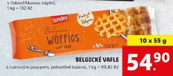 Lidl Belgické vafle, 10x 55 g nabídka