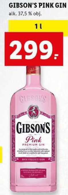 Lidl Gibson's pink gin, 1 l nabídka