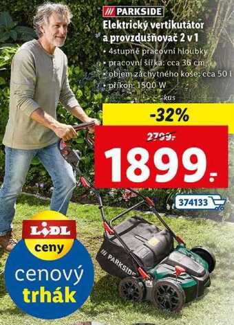 Lidl Elektrický vertikutátor a provzdušňovač 2 v 1 nabídka