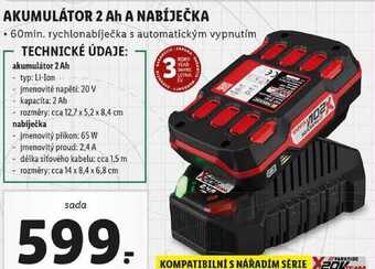 Lidl Akumulátor 2 ah a nabíječka nabídka