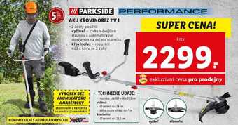 Lidl Aku křovinořez 2 v 1 nabídka