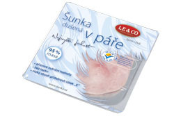 Billa Le & co šunka dušená v páře nejvyšší jakosti100g nabídka