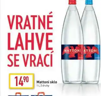 Billa Mattoni sklo 1l nabídka