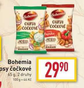 Billa Bohemia chipsy čočkové 65 g nabídka