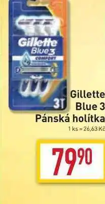 Billa Gillette blue 3 pánská holítka nabídka