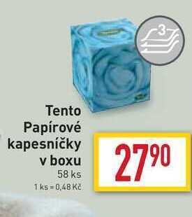 Billa Tento papírové kapesníčky v boxu 58 ks nabídka