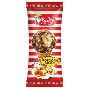 Rohlik.cz Kar kar zmrzlina s popcornovou příchutí s karamelem v kornoutu s kakaovou polevou nabídka