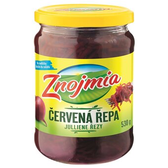 Znojmia červená řepa julienne řezy