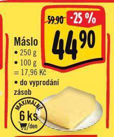 Jip Máslo nabídka