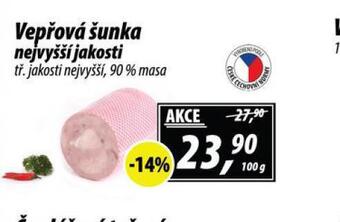 ZEMAN Vepřová šunka nejvyšší jakosti nabídka