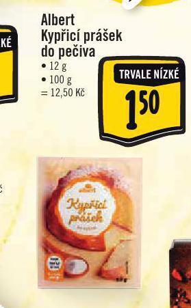 Kypřicí prášek do pečiva
