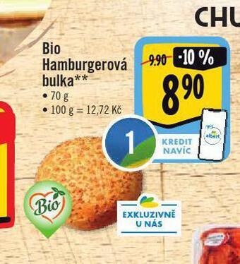 Jip Bio hamburgerová bulka nabídka