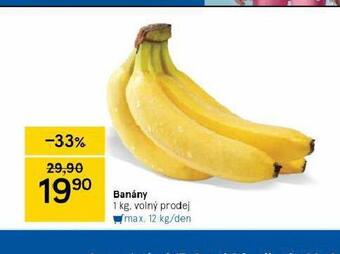 Tesco Banány nabídka