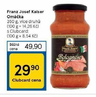 Tesco Franz josef kaiser omáčka nabídka