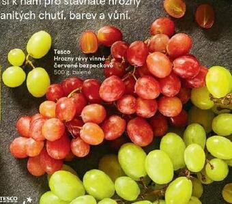 Tesco Hrozny révy vinné červené nabídka