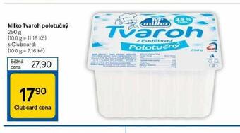 Tesco Milko tvaroh nabídka