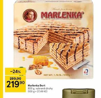 Tesco Marlenka dort nabídka