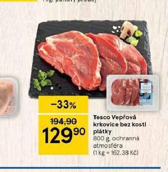 Tesco Vepřová krkovice bez kosti nabídka
