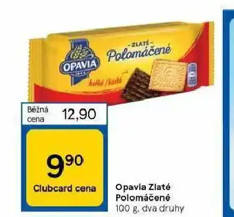 Tesco Opavia zlaté polomáčené sušenky nabídka