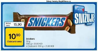 Tesco Snickers nabídka