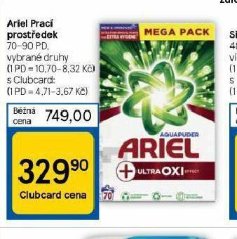 Tesco Ariel prací prostředek nabídka