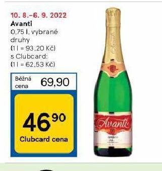 Tesco Avanti nabídka